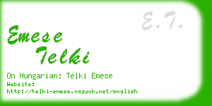 emese telki business card